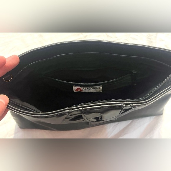 Almondo Originals Faux(?) Leather Black Clutch Bag - Picture 9 of 15